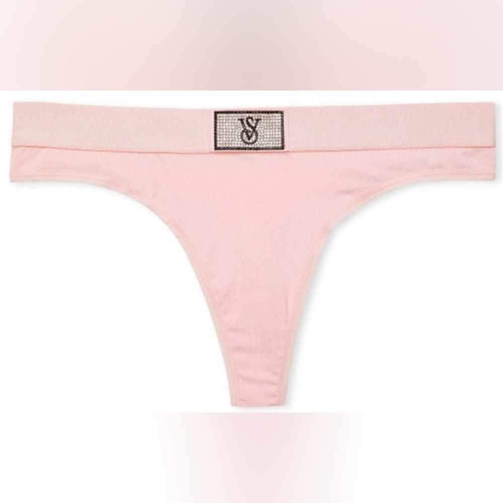 XXL Victoria's Secret Shine Patch Cotton Thong Panty